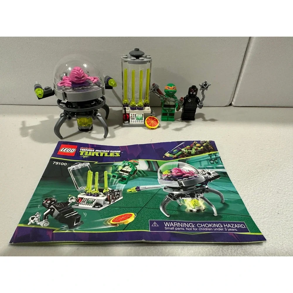 LEGO 79100 TMNT Kraang Lab Escape Complete w/ Instructions Michelangelo 2013
